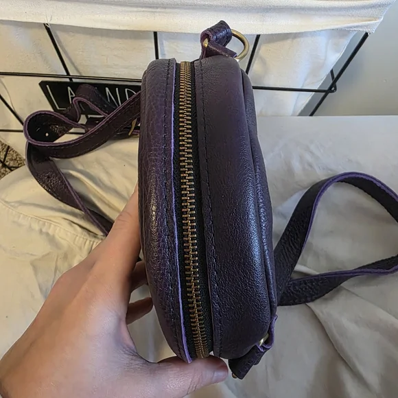 Portland Leather Goods Small EMPIRE Round Crossbody Bag QUICK SHIPPING! - Picture 7 of 7